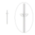 Picture of  925 Silver Headpin 18mm cup with peg x2