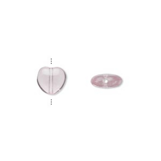 Picture of  Hearts 8mm Lavender x10