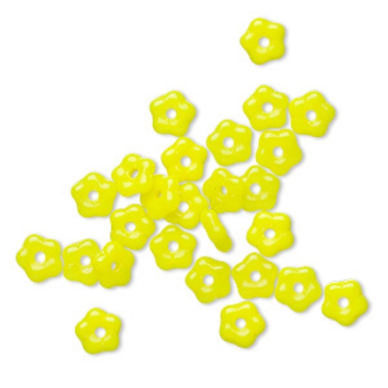 Picture of Preciosa Flower 5mm Opaque Yellow x20cm