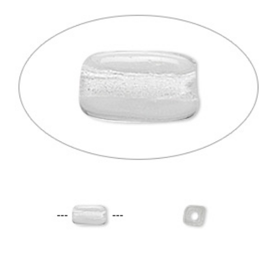 Picture of Square Oval 6x3.5mm Crystal x25