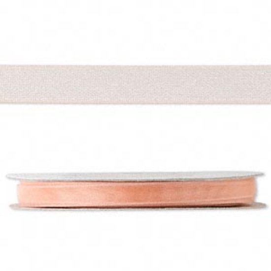 Picture of Organza ribbon, nylon, peach, 6,35mm. Sold per 30m spool.
