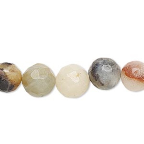 Изображение Amazonite Flower 10mm Faceted Round x38cm