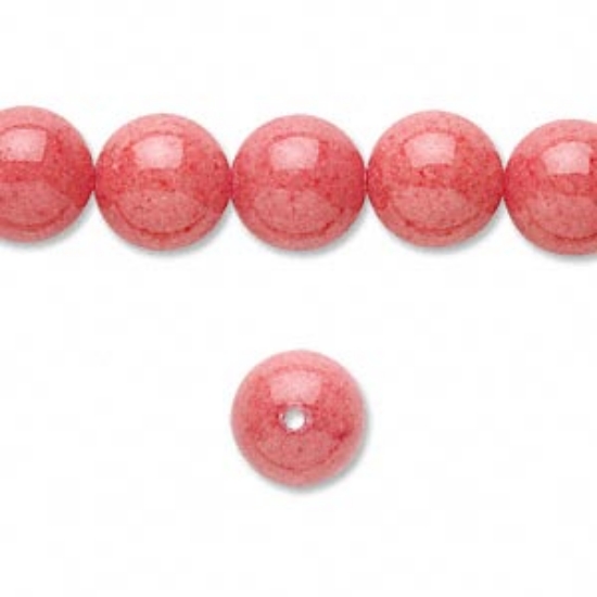 Picture of Mountain "Jade" 10mm Coral Red x10