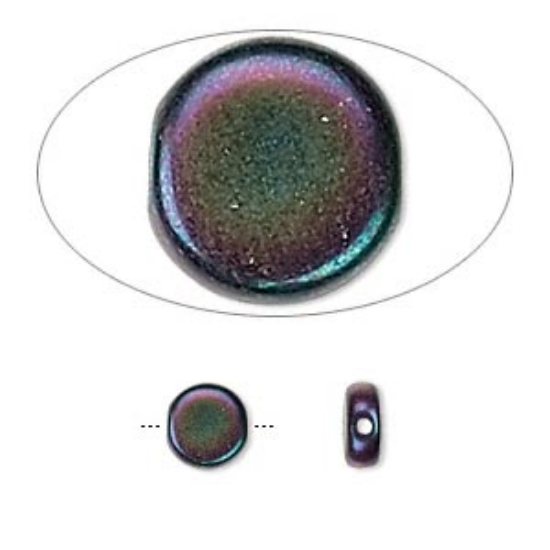 Picture of Preciosa Coin 7mm Iris Purple x20