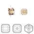 Picture of Swarovski 5601 Cube 8mm Light Colorado Topaz x1