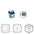 Picture of Swarovski 5601 Cube 8mm Montana AB x1