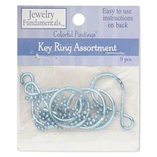 Picture of Finding and Chain Assortiment Anodized Steel Blue x1