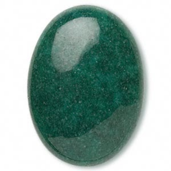 Picture of Cabochon Mountain "Jade" (dyed) Oval 25x18mm Green x1