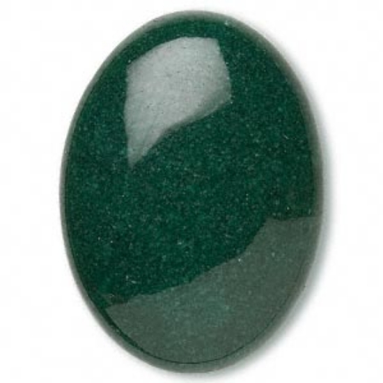 Picture of Cabochon Mountain "Jade" 30x22mm oval Green x1