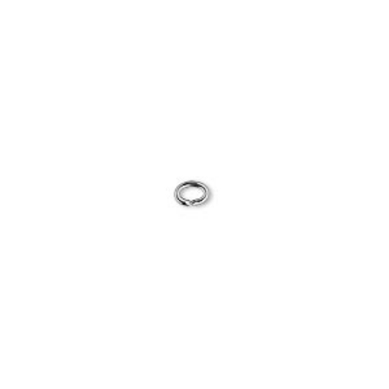 Picture of Jump Ring Oval 3x4x0.8mm Gunmetal x100