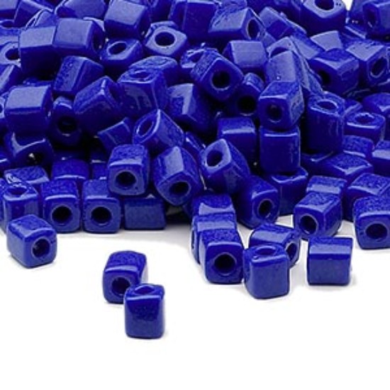 Image de Miyuki Cubes 4mm 414 Opaque Cobalt x10g