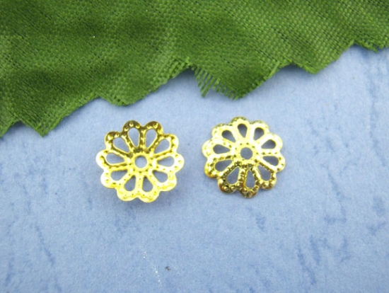 Picture of Bead Cap 9mm Gold Tone x20