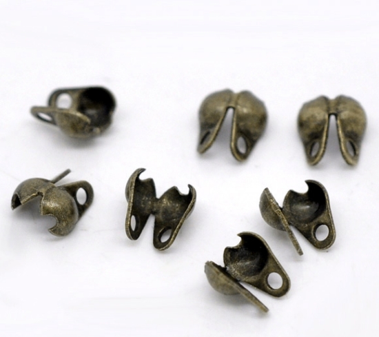 Picture of Ball Chain Terminators 2mm Antique Bronze x50