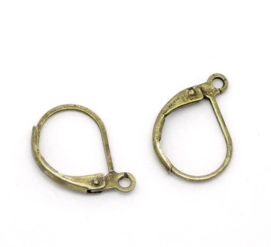 Picture of Earwire Leverback 16x9mm Bronze x10
