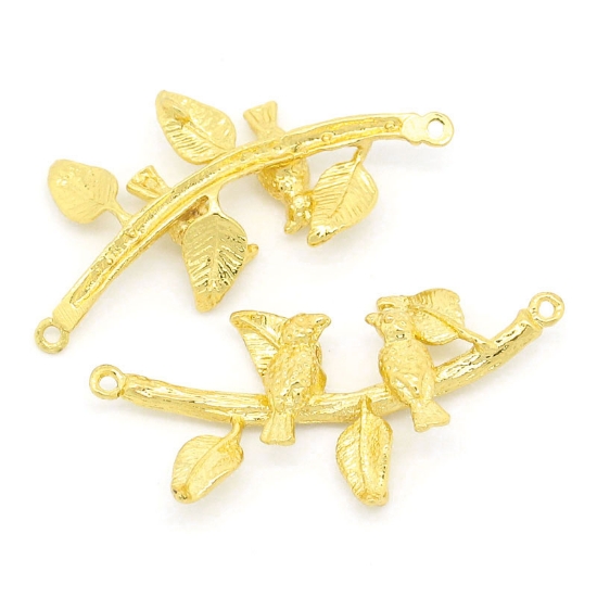 Picture of Link Bird stand branch 34x16mm Gold Tone x1
