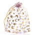 Picture of Organza Pouch 18x13cm Golden Star and Moon - Lila x10