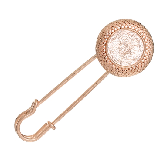 Picture of Brooch setting 14mm round Rose Gold x1