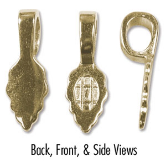 Picture of Aanraku Bail glue-on 25mm Gold Plate x1