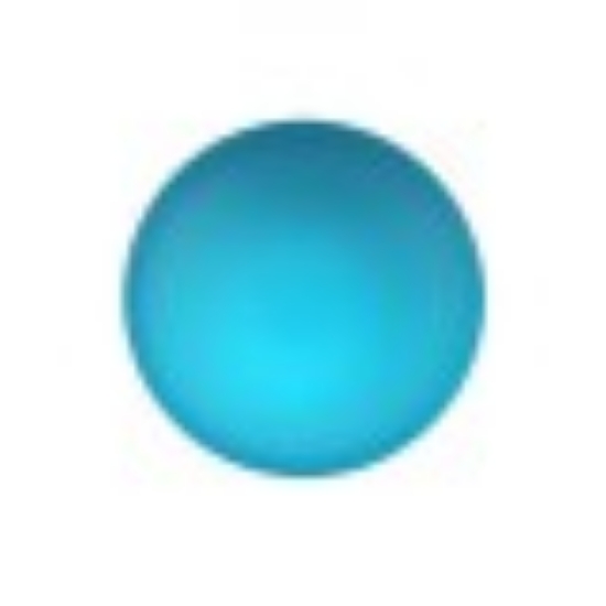 Picture of Cabochon Lunasoft aqua 12mm rond x1