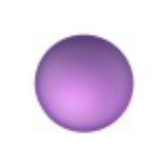 Picture of Cabochon Lunasoft 12mm round Violet x1