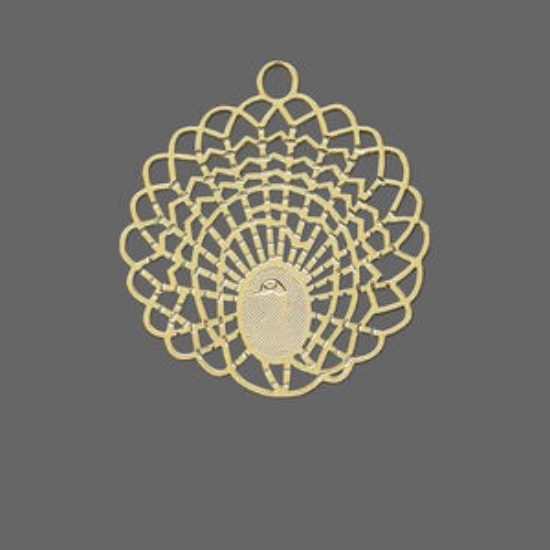 Picture of Filigree Peacock Gold Tone x1