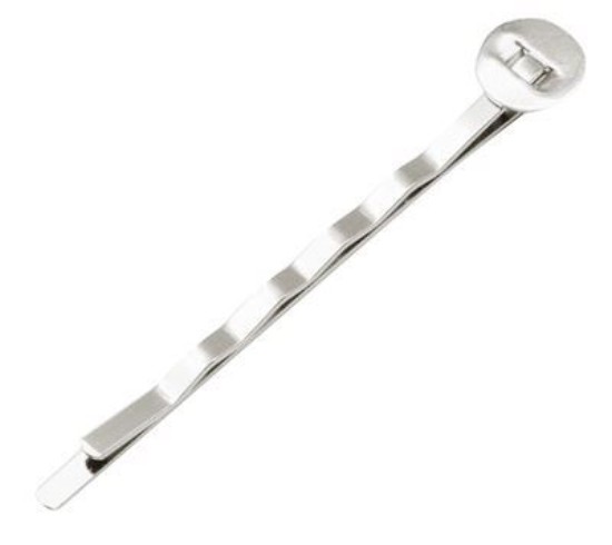 Изображение Hair pin 52mm 8mm flat pad Silver x20
