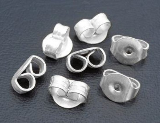 Picture of Ear nut Clutch Silver x100