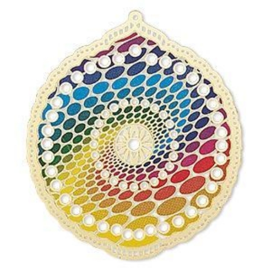 Picture of Pendant Floral Design 52x47mm Gold Tone x1