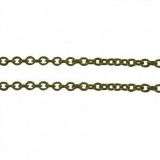Picture of Chain Jasseron 2x1,5x0,5mm Bronze x1m