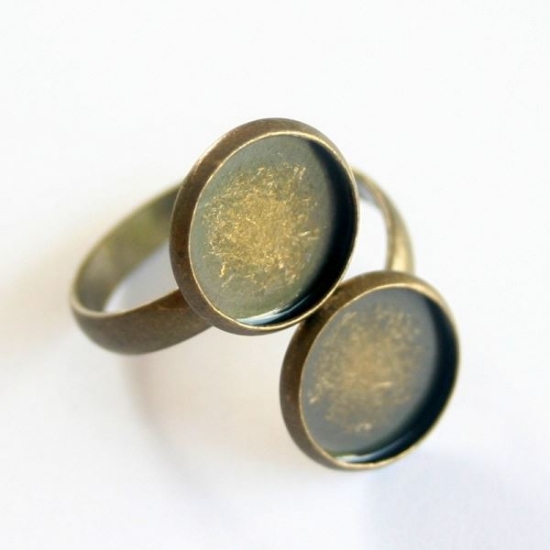 Picture of Ring Setting Double 12mm round Bronze x1