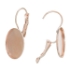Picture of Ear wire Leverback Setting 18x13mm oval Rose Gold x10