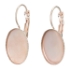 Picture of Ear wire Leverback Setting 18x13mm oval Rose Gold x10