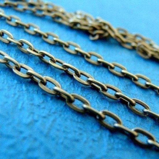 Picture of Jasseron Chain 4.5x7.5x1.2mm Bronze x1m