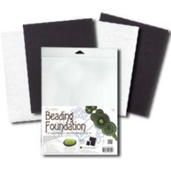 Picture of Felt base for embroidery  210x280mm Black/White x4