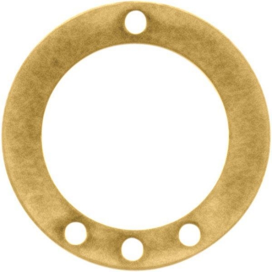Picture of Connector 25mm Ring with 4 holes Gold x1