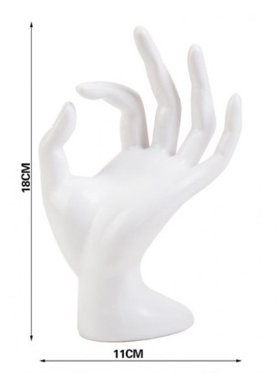 Изображение Ring Display Acrylic Hand White x1
