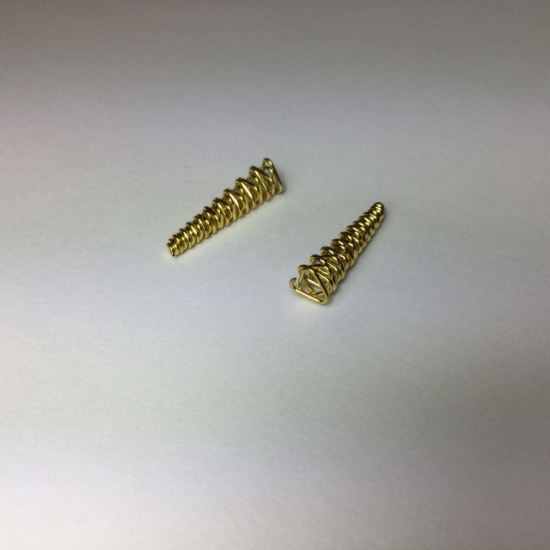 Picture of Cone Spiral Ø5mm Gold Tone x2