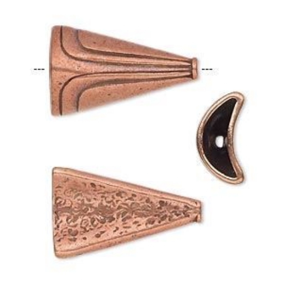 Picture of Cone Flat 23,5x14,5mm Antique Copper Plated x2
