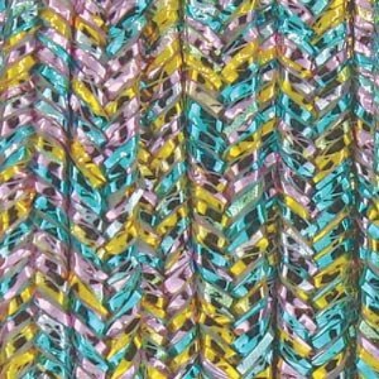 Picture of BeadSmith Soutache Cord rayon 3mm Metallic Rainbow x1m