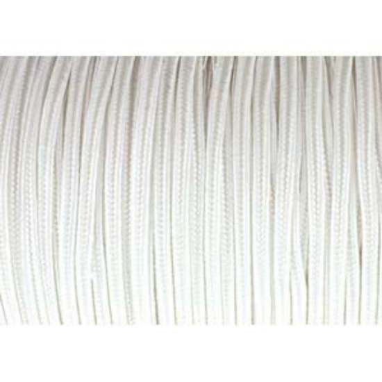 Picture of BeadSmith Soutache Cord rayon 3mm Snow White x1m