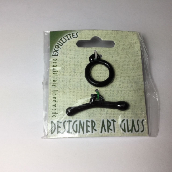 Picture of Kapittelsluiting glas zwart 26-29mm x1