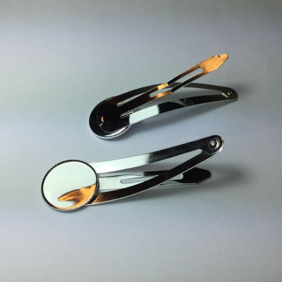 Picture of Hairclip Setting 18mm Silver Tone x5