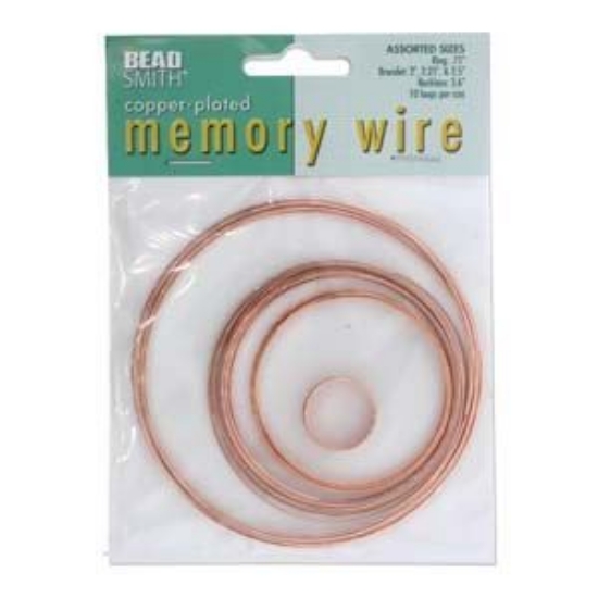 Picture of Memory Wire assortiment Copper Plated x1