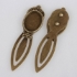Picture of Bookmark 25x18mm oval setting Antique Bronze x1