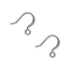 Picture of Earwire Flat Fishhook 15mm  w/ Loop Gunmetal x20