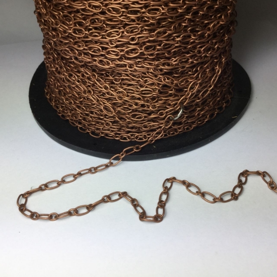 Picture of Chain 3x6mm and 2.8x3.5mm Antique Copper x1m