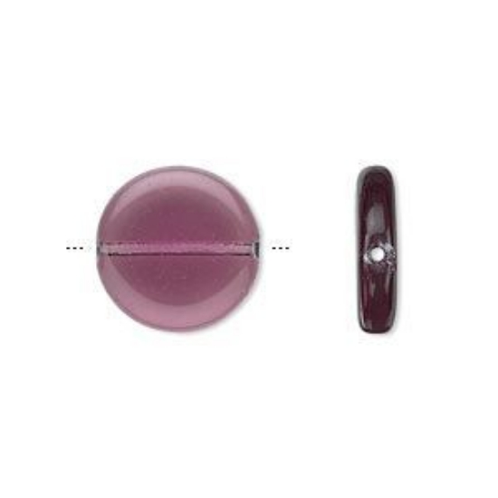 Picture of Preciosa Coin 15mm Amethyst Purple x10