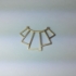 Picture of Link Art Deco Geometric Fan 41x25cm Mat Gold x1