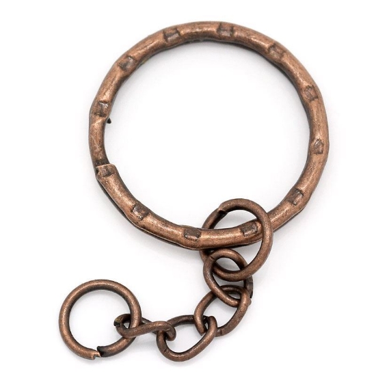 Picture of Key ring 21mm Antique Copper x10