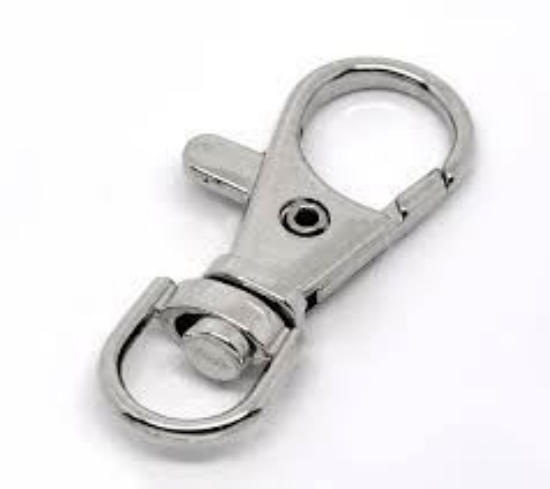 Picture of Key Chain Clasp 37mm Silver Tone x1